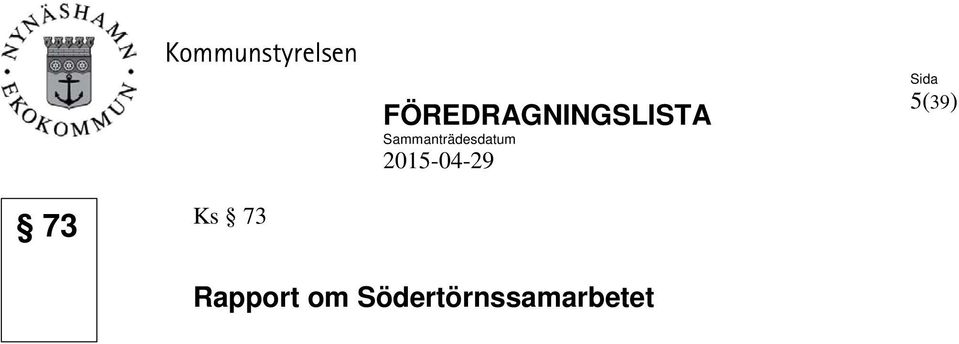 Sammanträdesdatum 2015-04-29