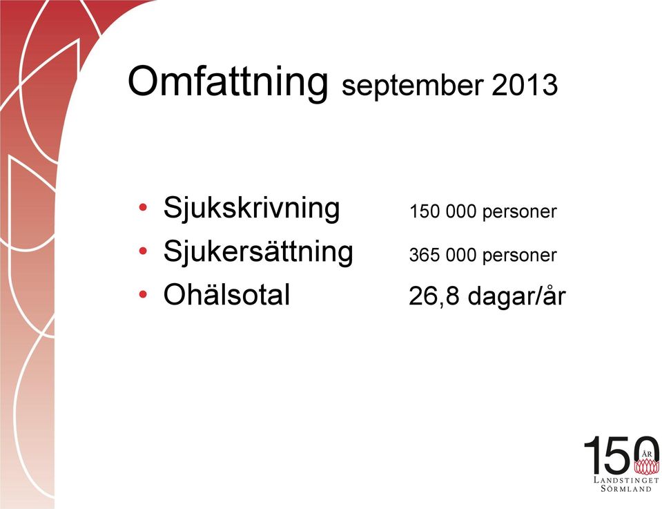 Sjukersättning Ohälsotal