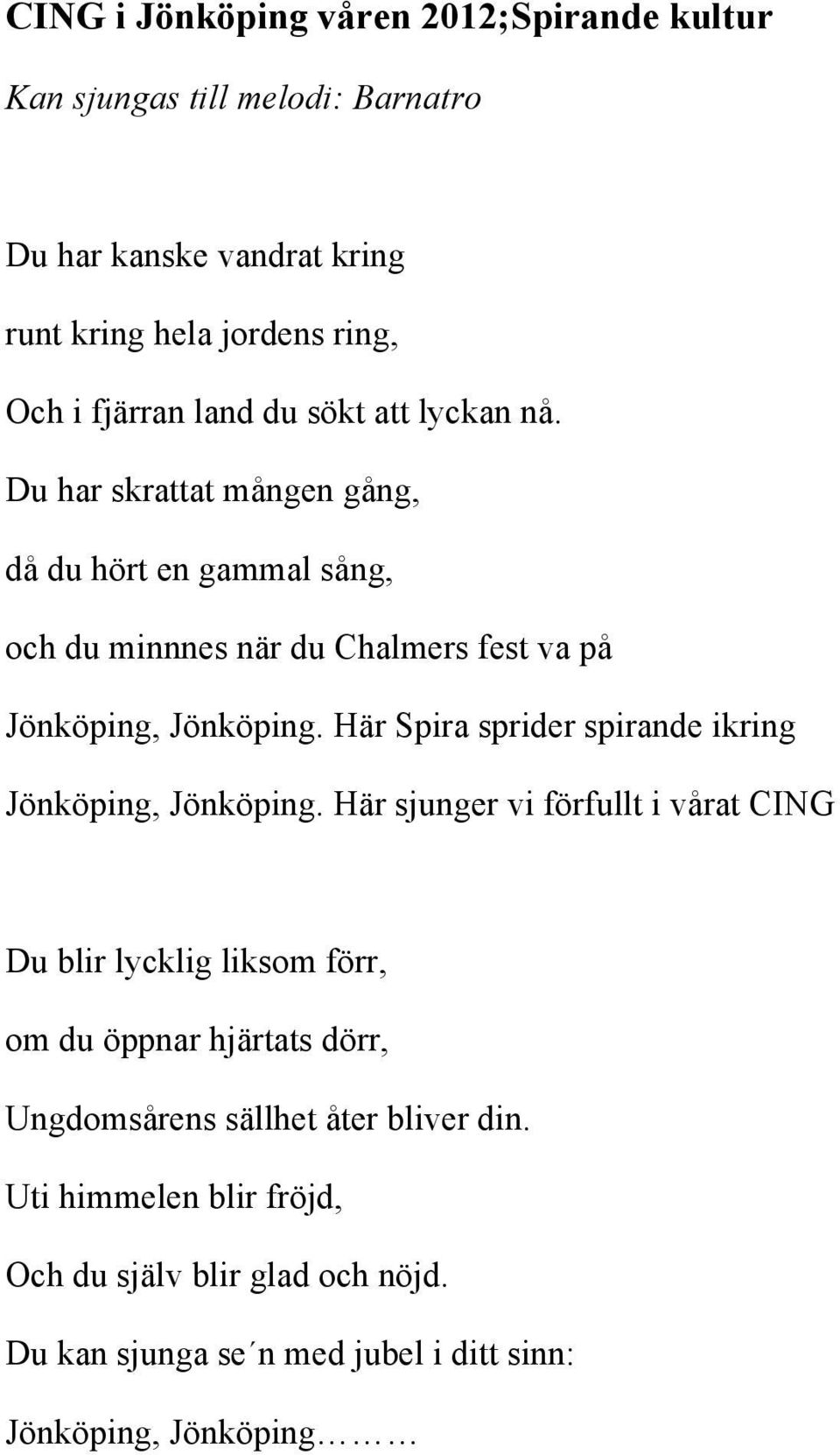 Här Spira sprider spirande ikring Jönköping, Jönköping.