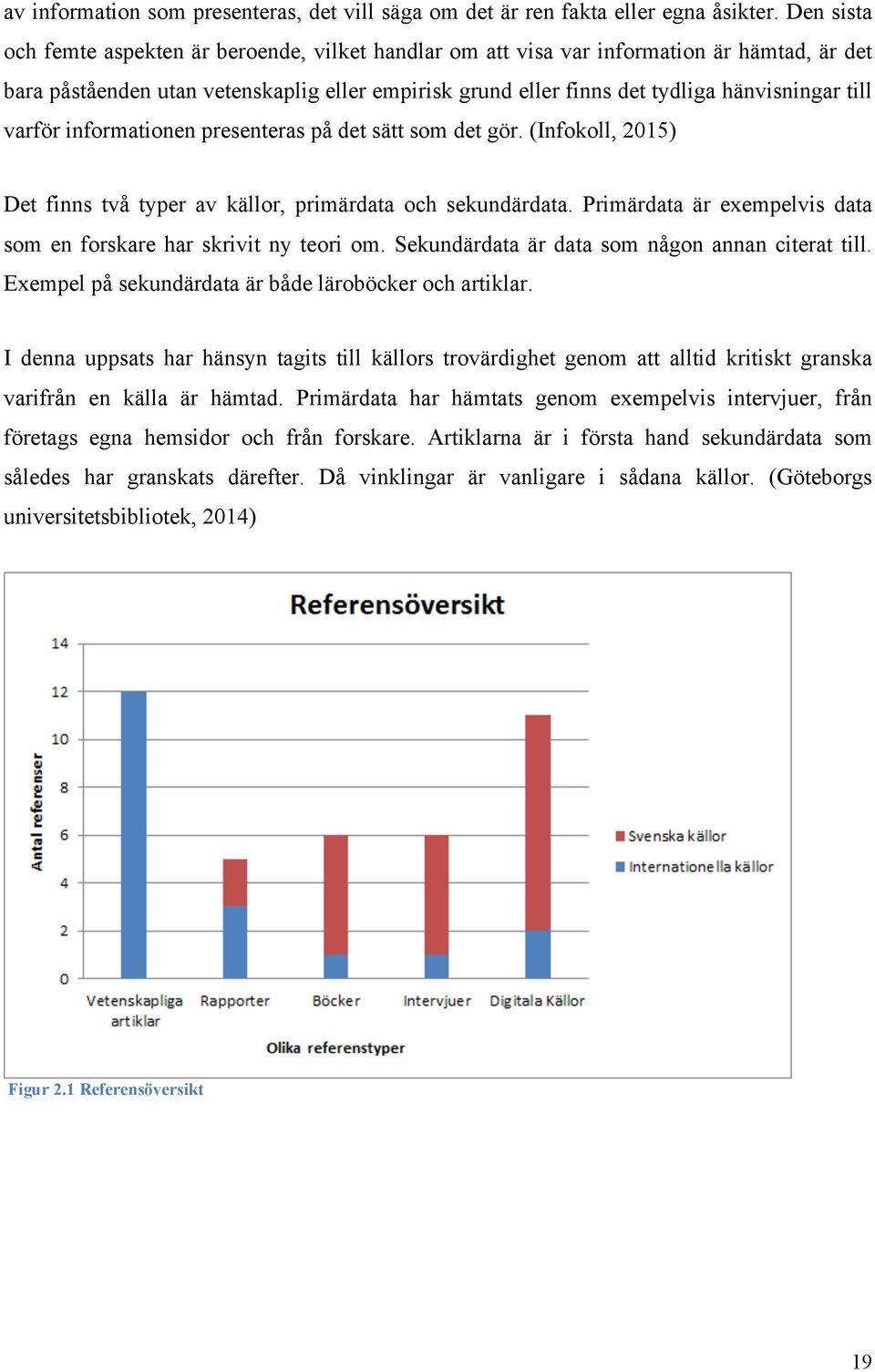 varför informationen presenteras på det sätt som det gör. (Infokoll, 2015) Det finns två typer av källor, primärdata och sekundärdata.