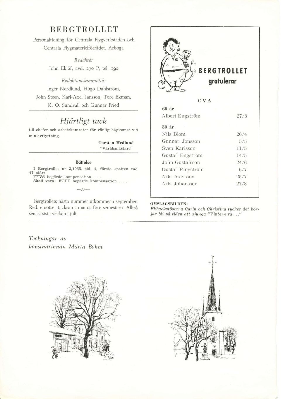 vänlig hågkomst vid Torsten Hetllunil "Världsmästare" Rättelse I Bergtrollet nr 3/1955, sid.