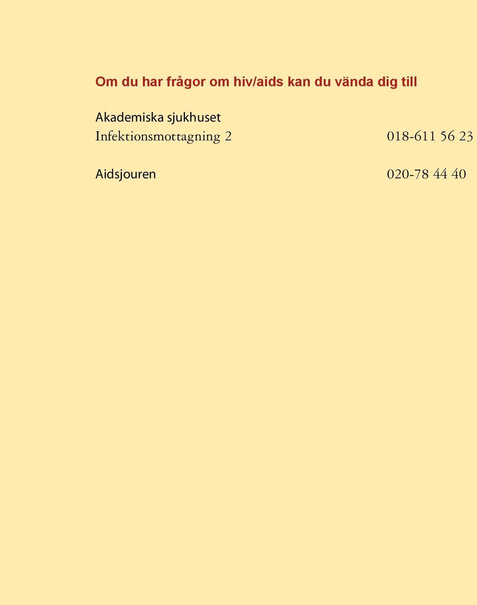sjukhuset Infektionsmottagning 2