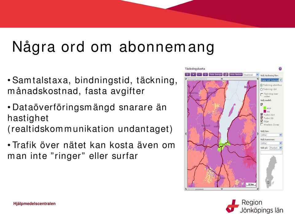 Dataöverföringsmängd snarare än hastighet