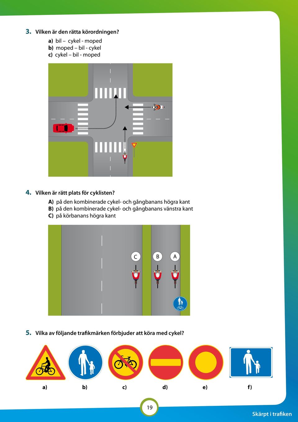 Vilken är rätt plats för cyklisten?