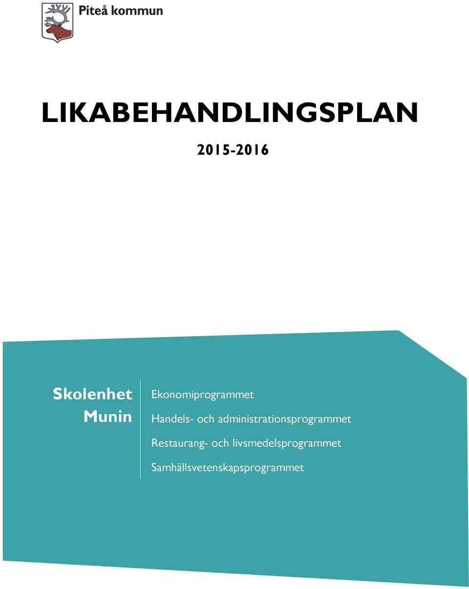 administrationsprogrammet Restaurang- och