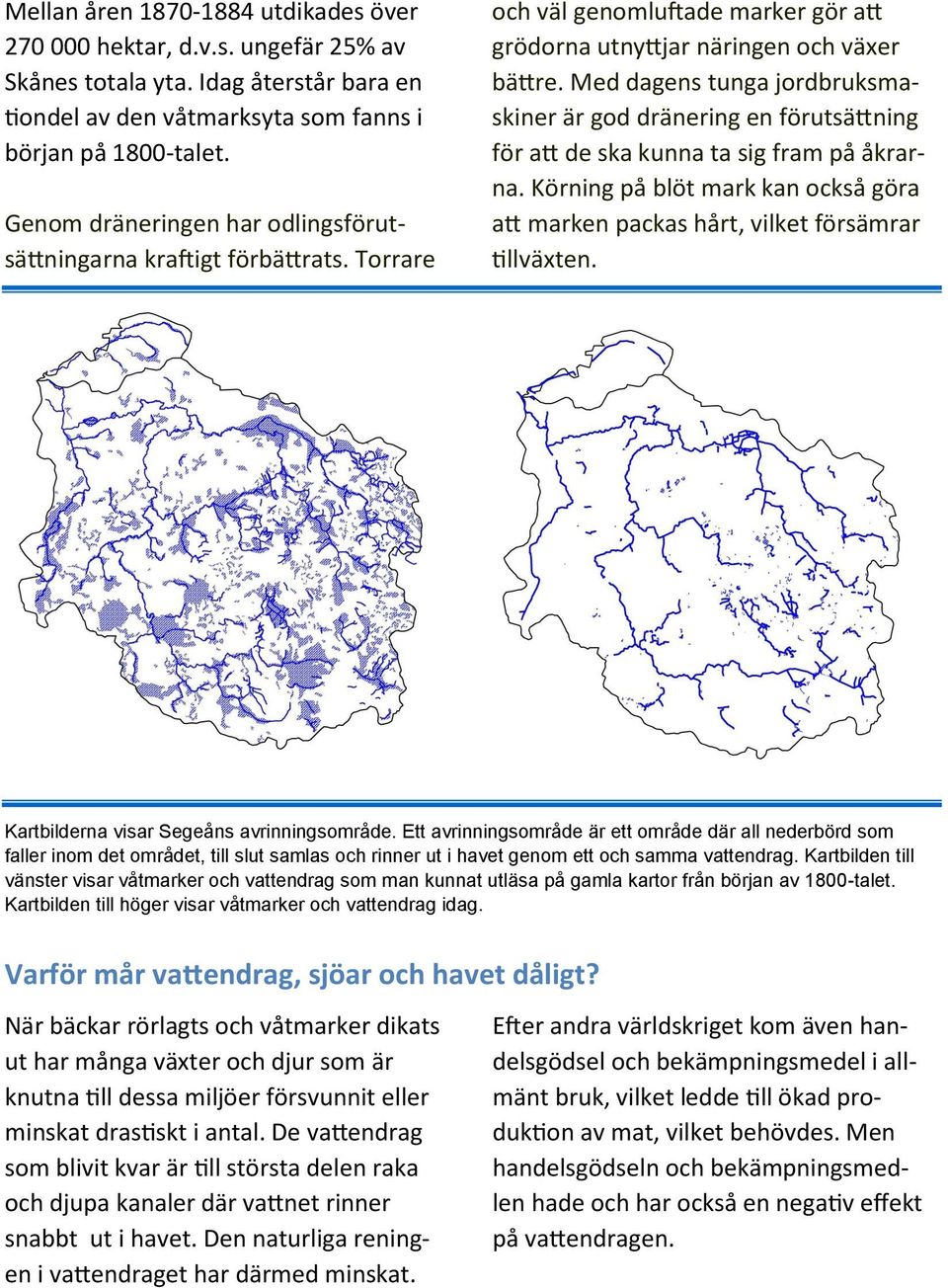 Med dagens tunga jordbruksmaskiner är god dränering en förutsättning för att de ska kunna ta sig fram på åkrarna.