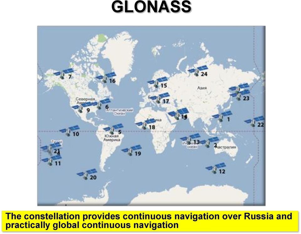 navigation over Russia and