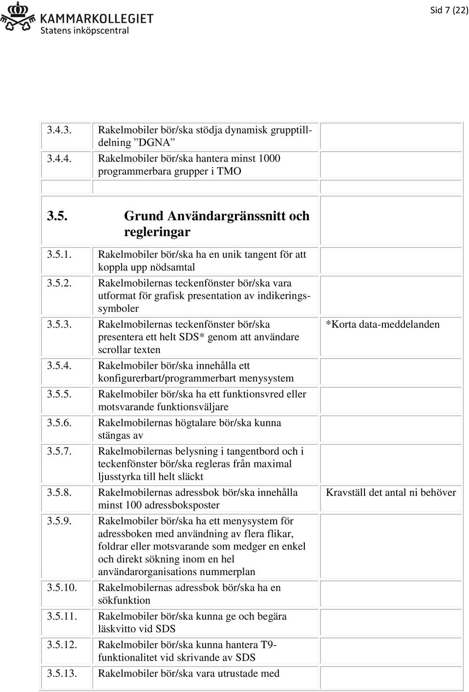 Rakelmobilernas teckenfönster bör/ska vara utformat för grafisk presentation av indikeringssymboler 3.