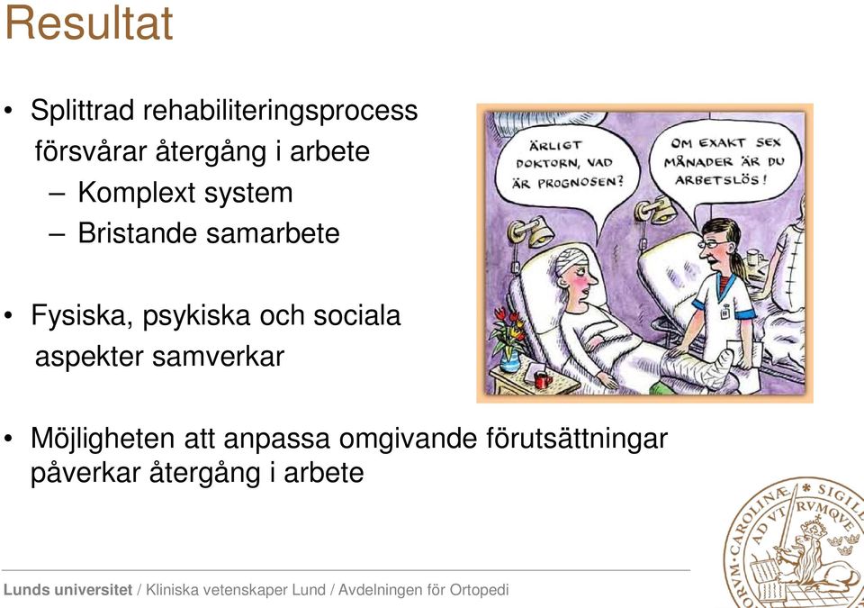 samverkar Möjligheten att anpassa omgivande förutsättningar påverkar