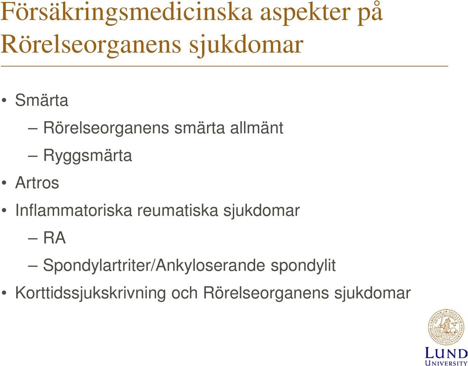 Inflammatoriska reumatiska sjukdomar RA