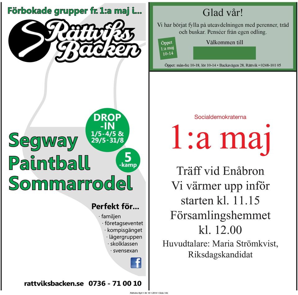 15 Församlingshemmet kl. 12.