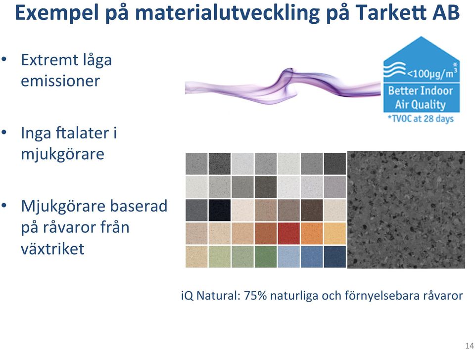 mjukgörare Mjukgörare baserad på råvaror från