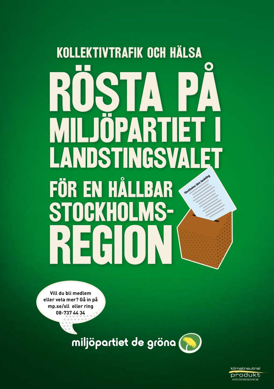 hållbar stockholms- REgion Vill du bli