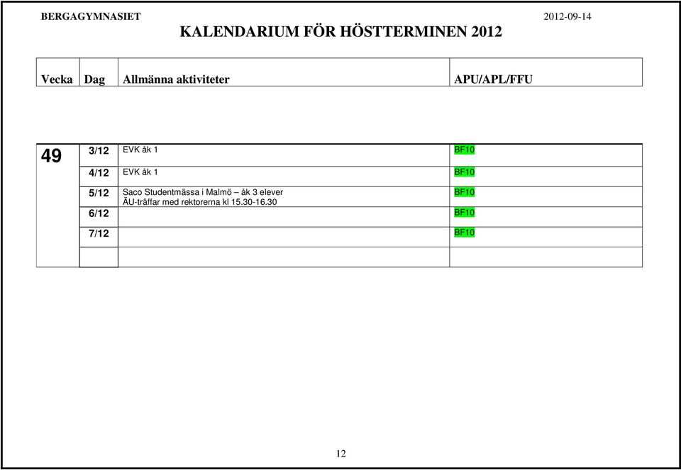 åk 3 elever BF10 ÄU-träffar med