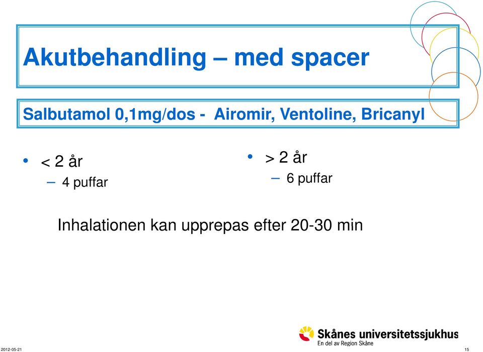 < 2 år > 2 år 6 puffar 4 puffar 6 puffar