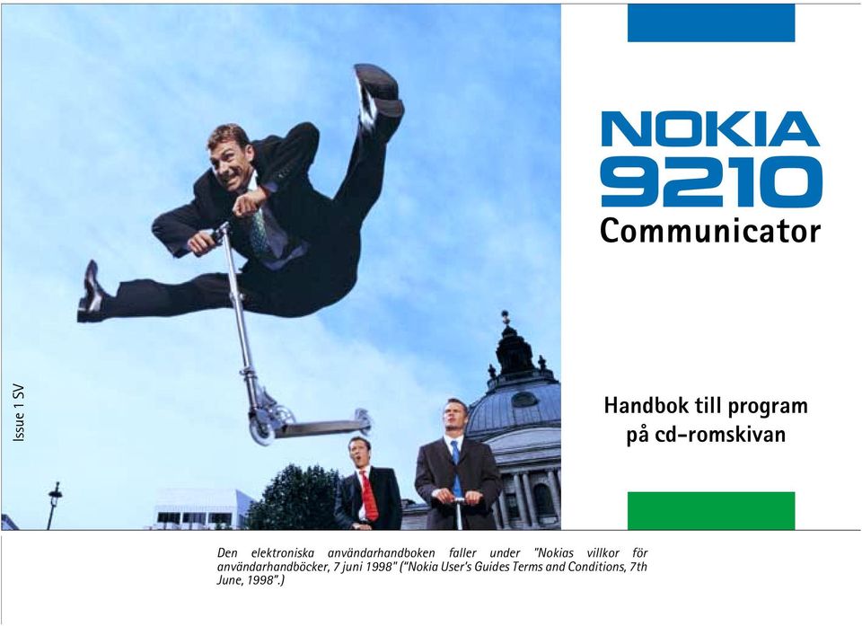 villkor för användarhandböcker, 7 juni 1998" ( Nokia