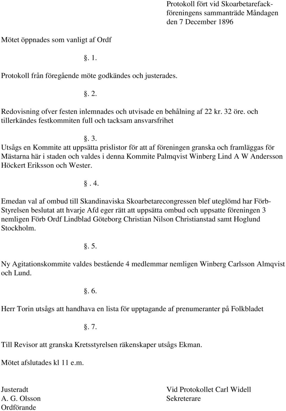 öre. och tillerkändes festkommiten full och tacksam ansvarsfrihet. 3.