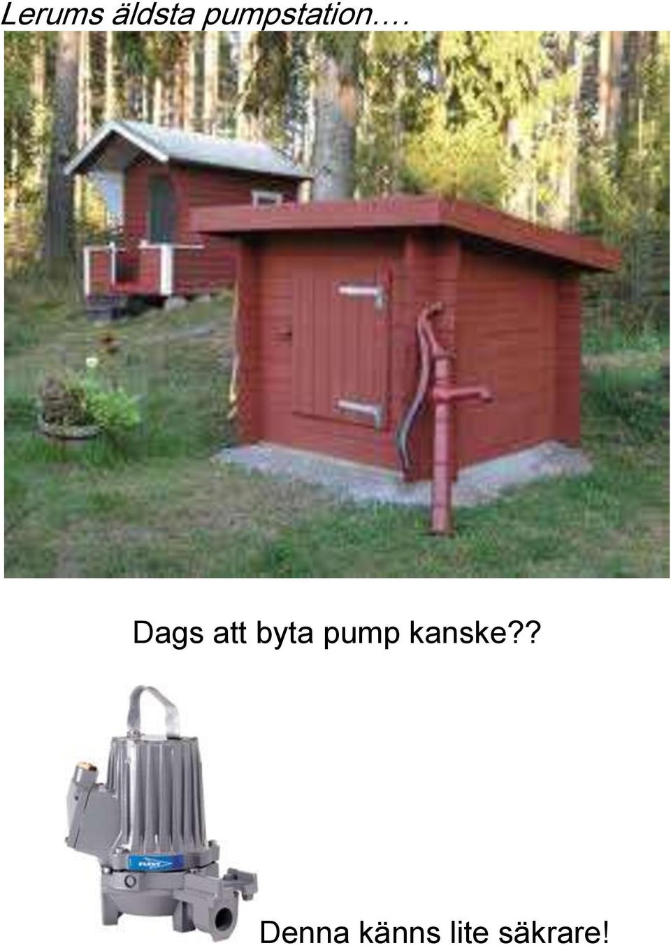 Dags att byta pump