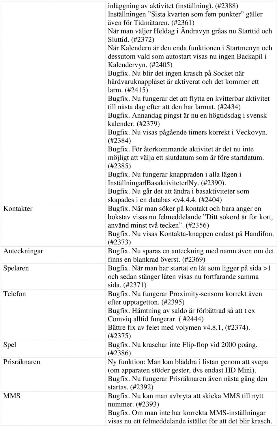 Nu blir det ingen krasch på Socket när hårdvaruknapplåset är aktiverat och det kommer ett larm. (#2415) Bugfix.