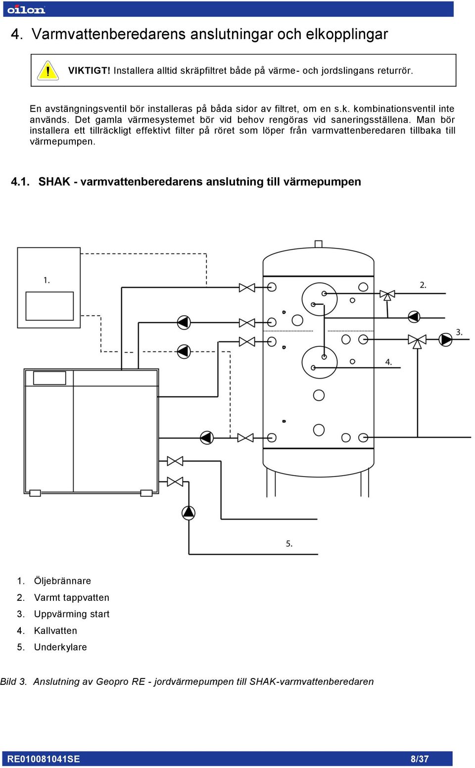 Det gamla värmesystemet bör vid behov rengöras vid saneringsställena.