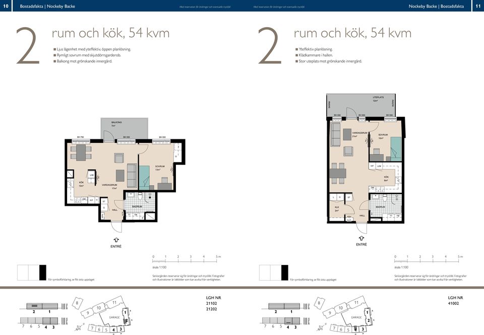 & kök, 5 m² och kök, 5 kvm & kök, 5 m² Yteffektiv planlösning. lädkammare i hallen. Stor uteplats mot grönskande innergård.