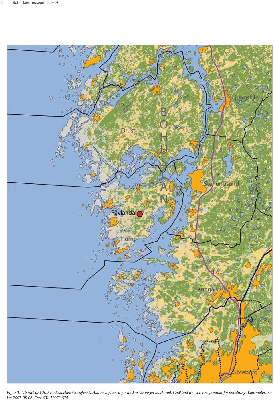 platsen för undersökningen markerad.