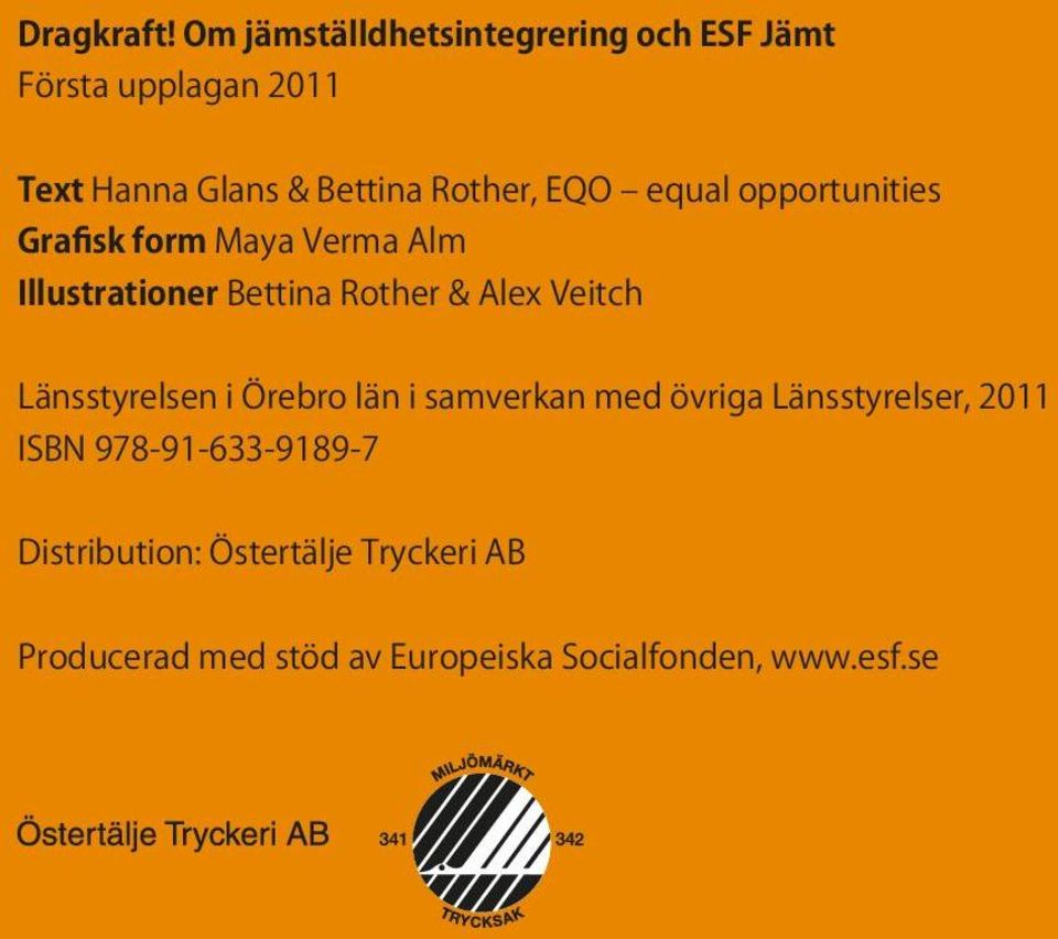 EQO equal opportunities Grafisk form Maya Verma Alm Illustrationer Bettina Rother & Alex Veitch