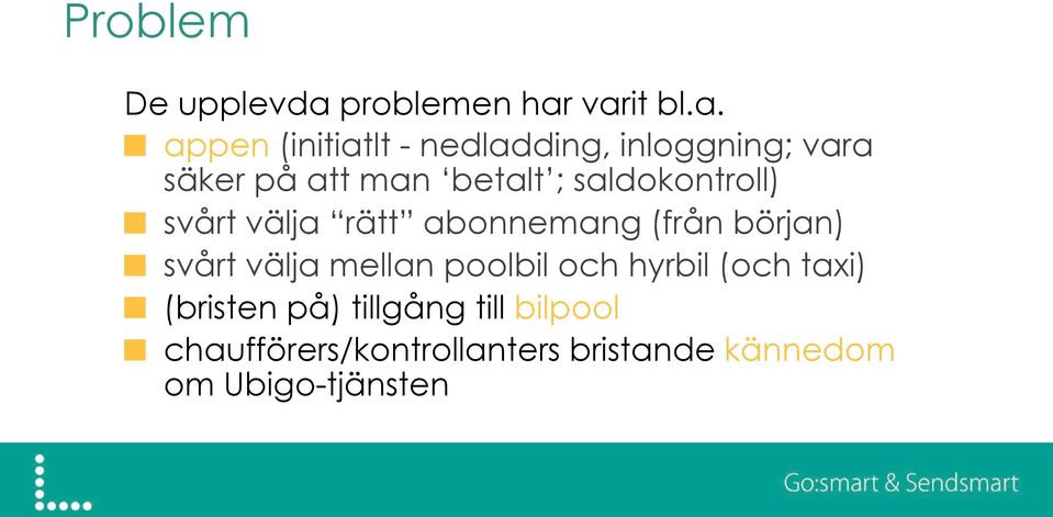 varit bl.a.! appen (initiatlt - nedladding, inloggning; vara säker på att man