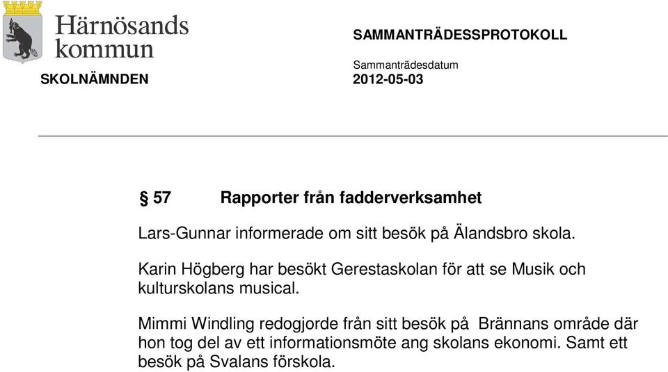 Karin Högberg har besökt Gerestaskolan för att se Musik och kulturskolans musical.