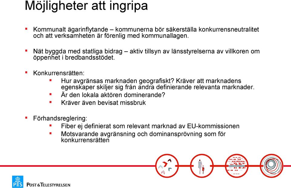 Konkurrensrätten: Hur avgränsas marknaden geografiskt? Kräver att marknadens egenskaper skiljer sig från andra definierande relevanta marknader.