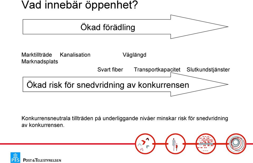 Svart fiber Transportkapacitet Slutkundstjänster Ökad risk för