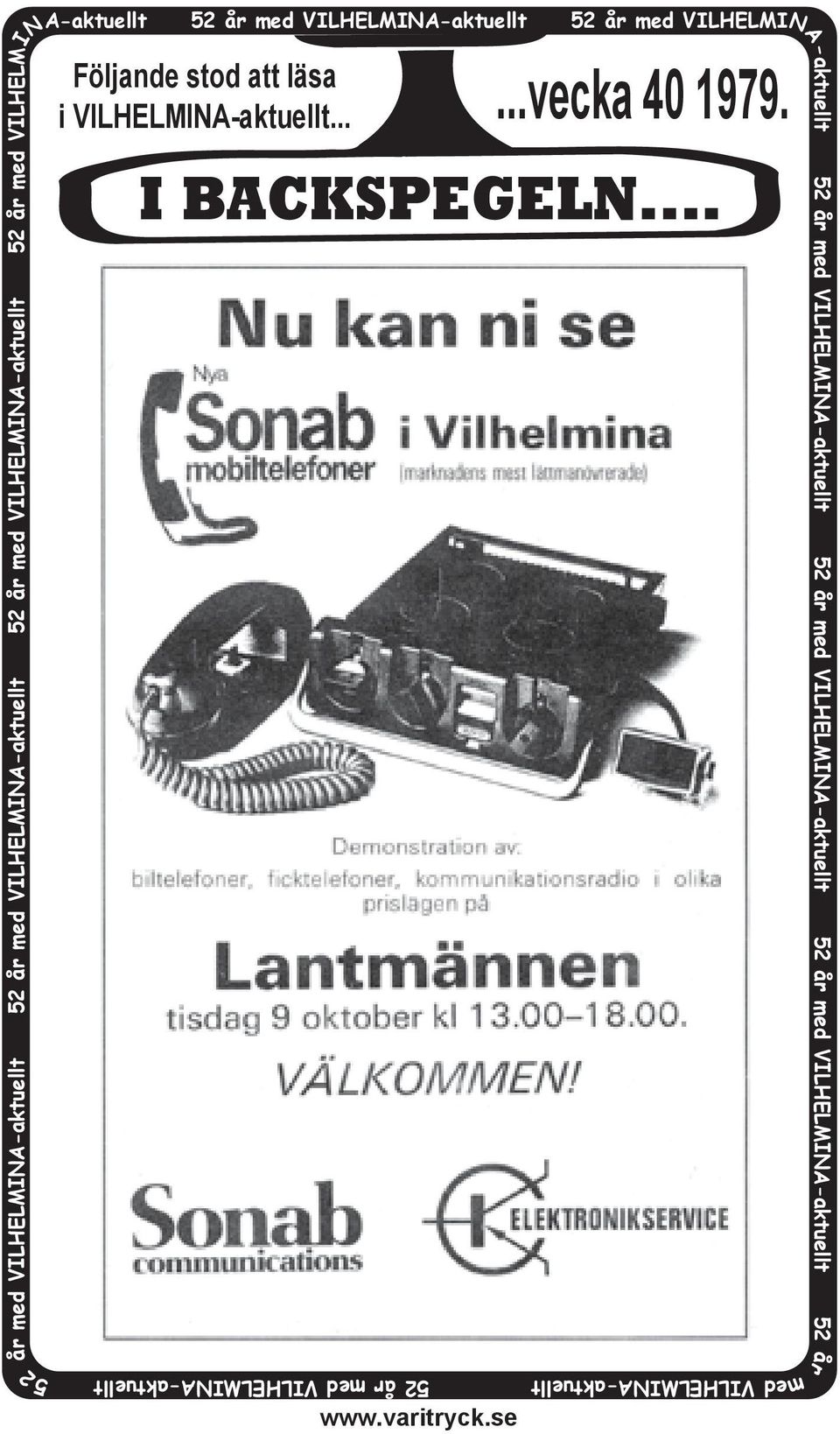 se 52 år med VILHELMINA-aktuellt 52 år med VILHELMINA-aktuellt 52 år med VILHELMINA-aktuellt 52 år med