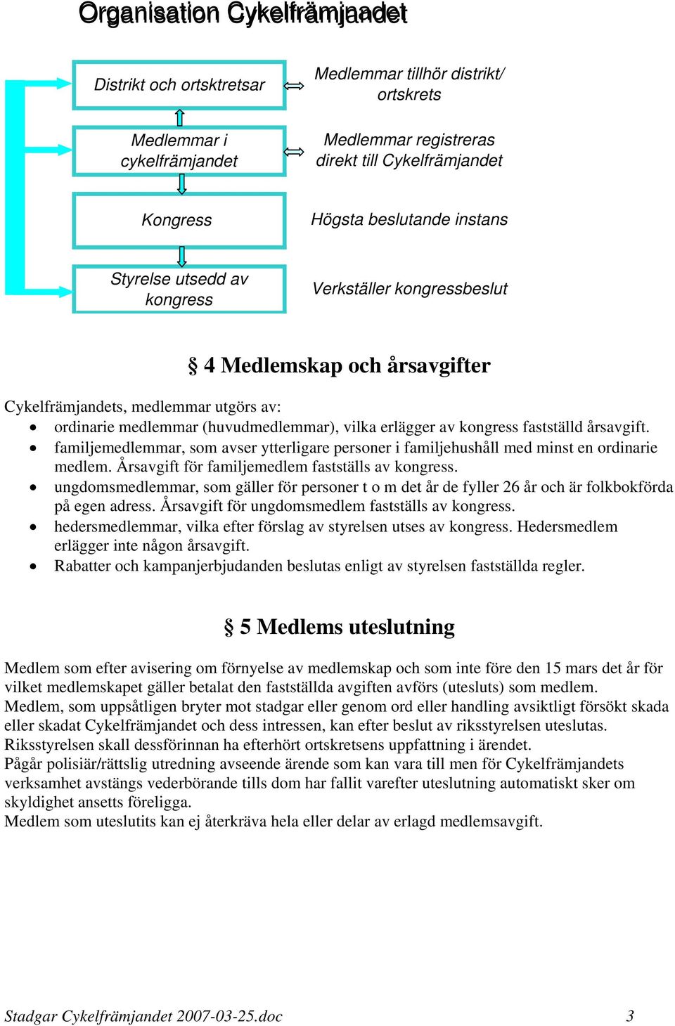 vilka erlägger av kongress fastställd årsavgift. familjemedlemmar, som avser ytterligare personer i familjehushåll med minst en ordinarie medlem. Årsavgift för familjemedlem fastställs av kongress.