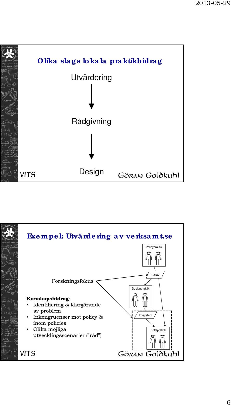 se sfokus Kunskapsbidrag: Identifiering & klargörande av