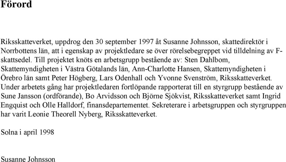 Yvonne Svenström, Riksskatteverket.