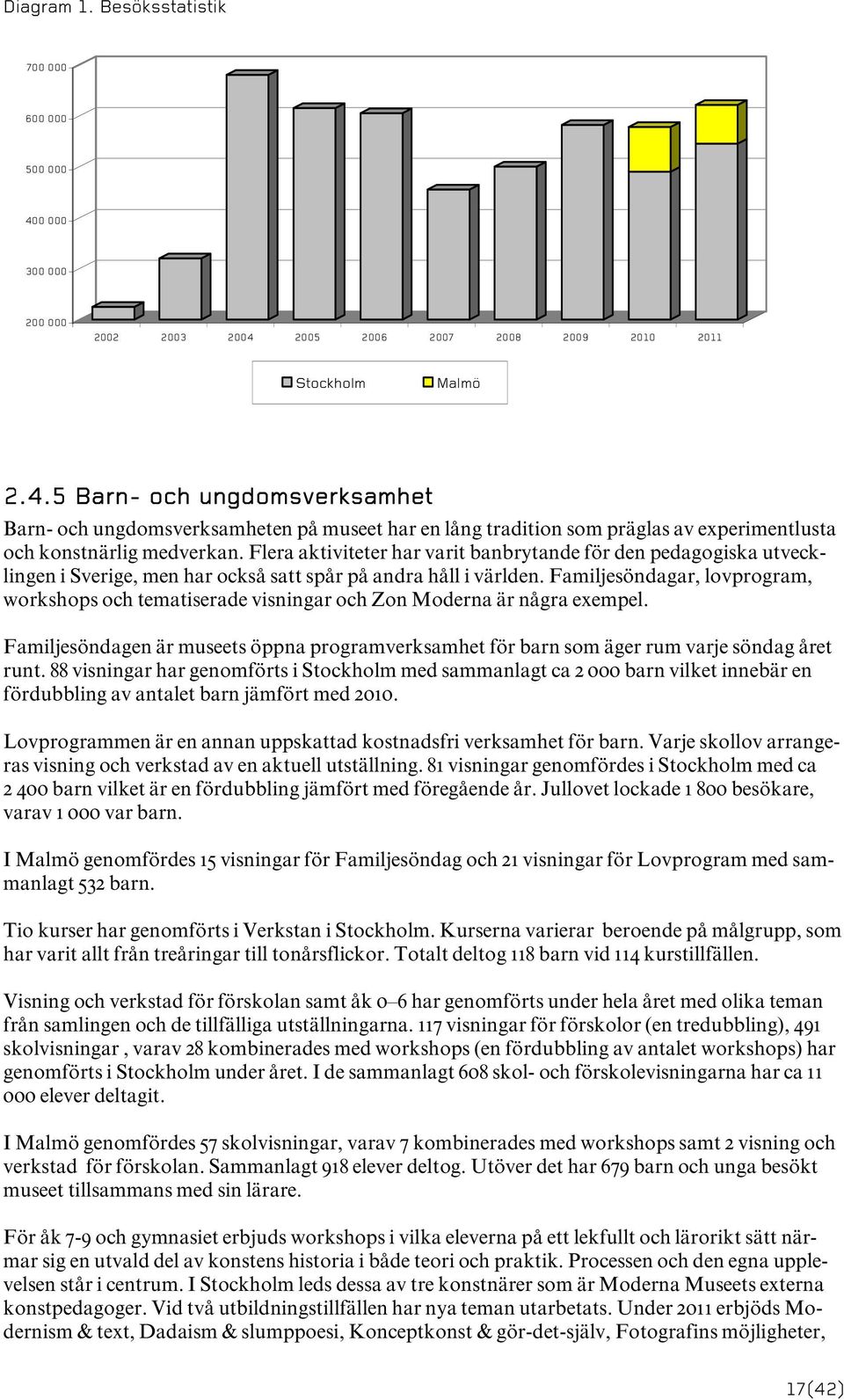 Flera aktiviteter har varit banbrytande för den pedagogiska utvecklingen i Sverige, men har också satt spår på andra håll i världen.