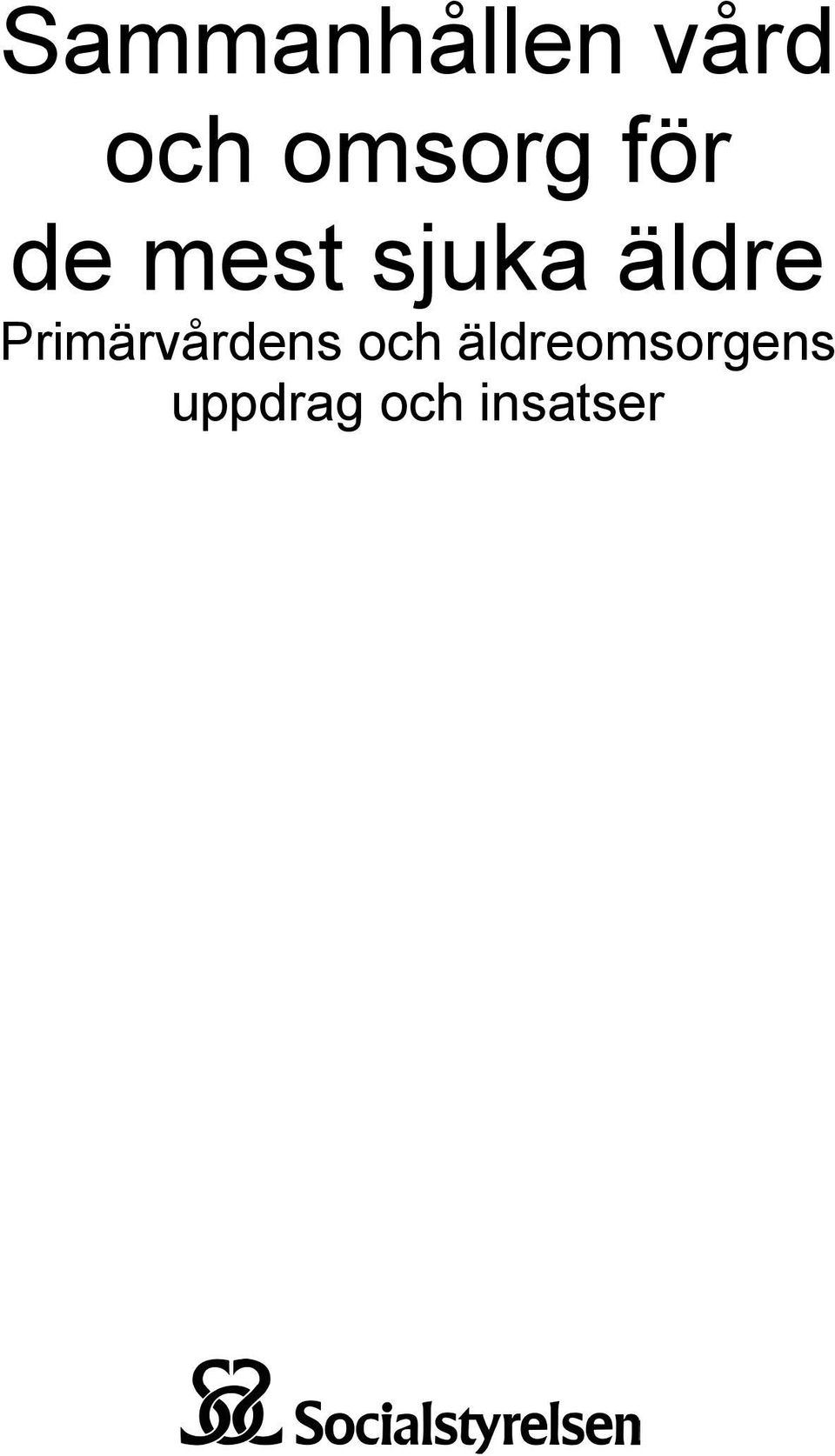 äldre Primärvårdens och