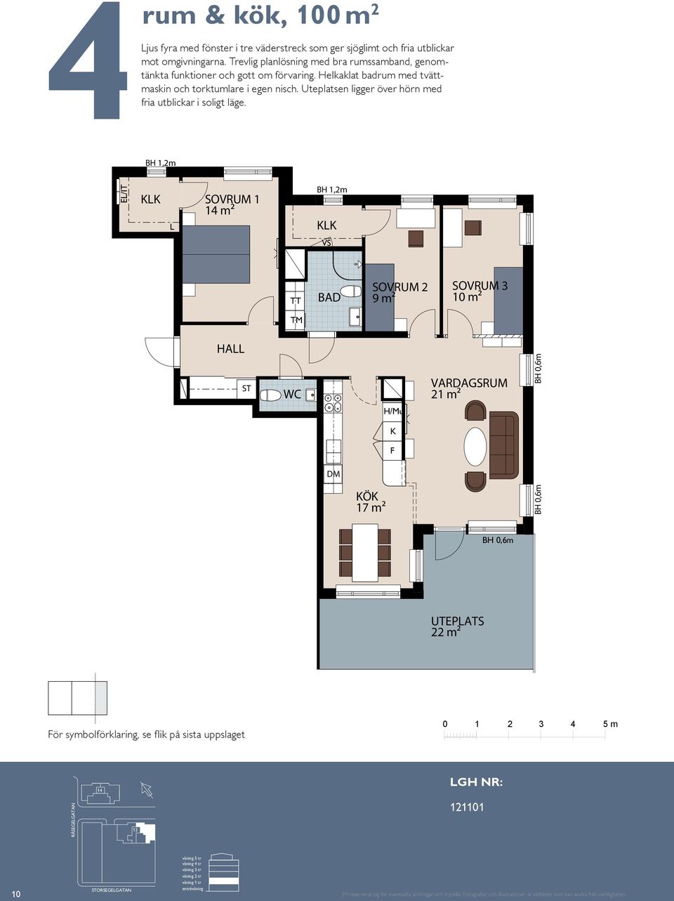 Uteplatsen ligger över hörn ed WC WC opakt lägenhet ed öppna russaband Sovru ed plats för två Balkong ot gård 8 ² BH 0,55 17 ² H/Mu H/Mu 17 ² WC SOVRUM 11 BH 0,70 / G 1 ² 1 ² ENTRÉ SG 17 ² M H/Mu 1 ²