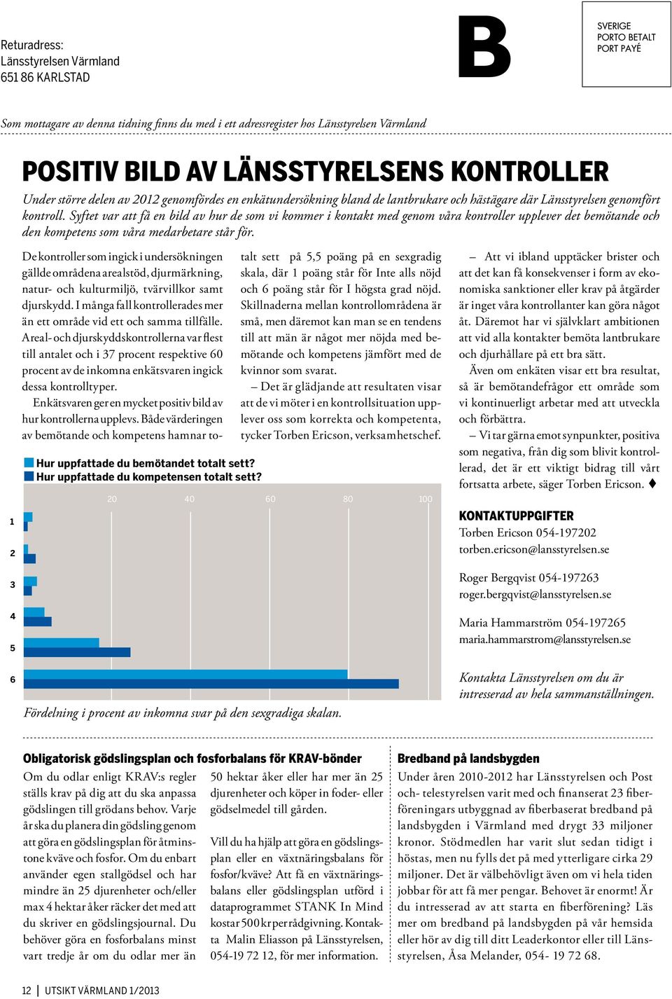 Syftet var att få en bild av hur de som vi kommer i kontakt med genom våra kontroller upplever det bemötande och den kompetens som våra medarbetare står för.