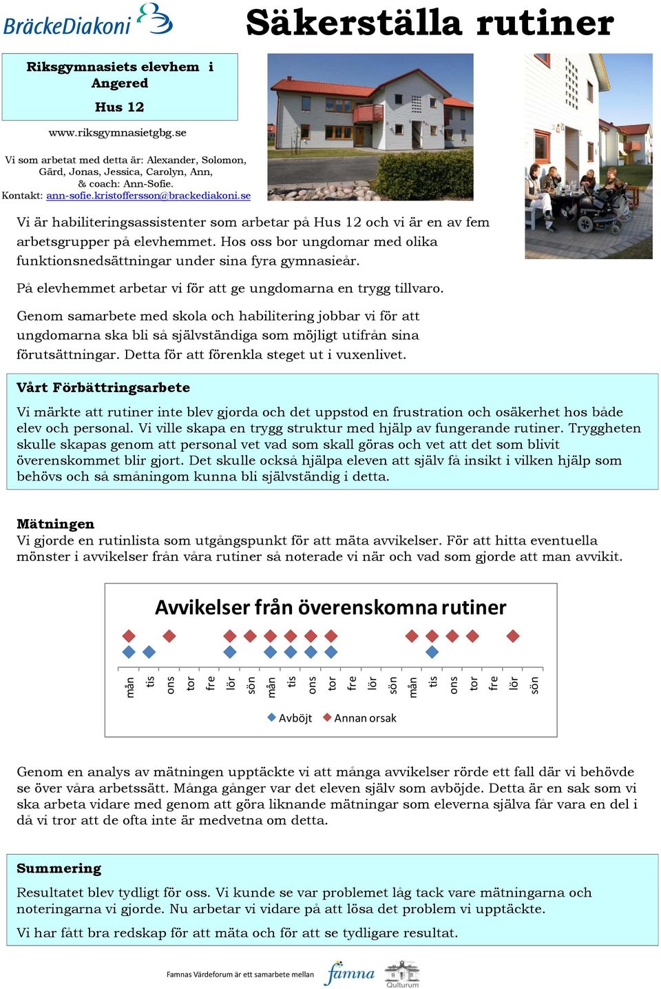 Hos oss bor ungdomar med olika funktinedsättningar under sina fyra gymnasieår. På elevhemmet arbetar vi för att ge ungdomarna en trygg tillvaro.