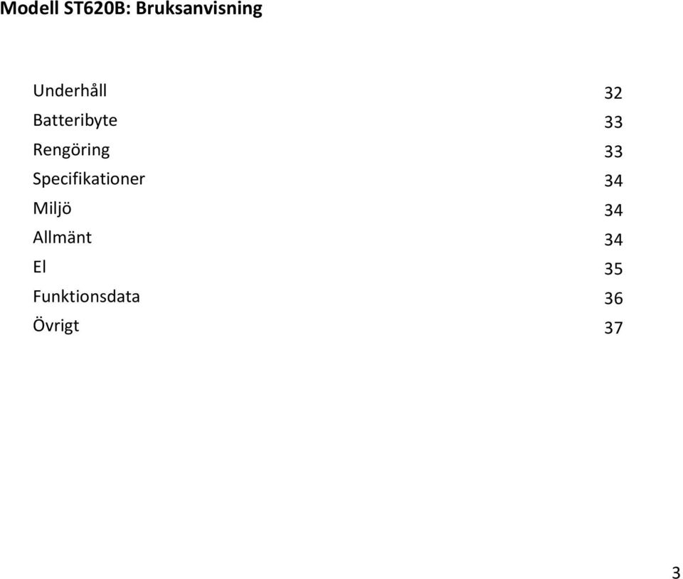 Miljö Allmänt El