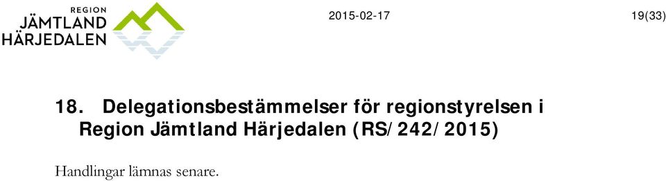 regionstyrelsen i Region Jämtland