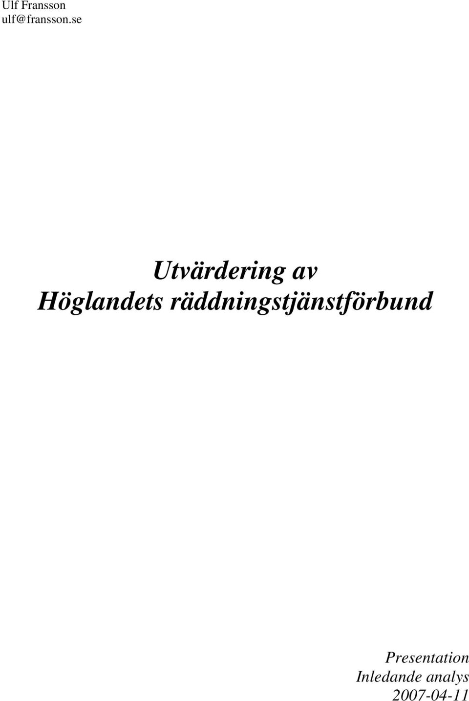 räddningstjänstförbund