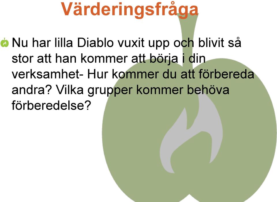 din verksamhet- Hur kommer du att förbereda