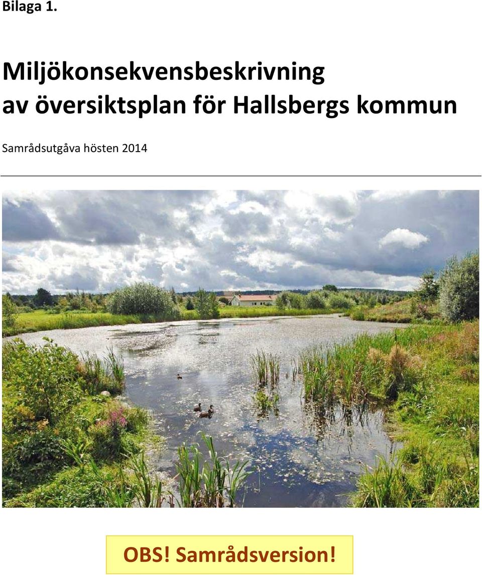 översiktsplan för Hallsbergs