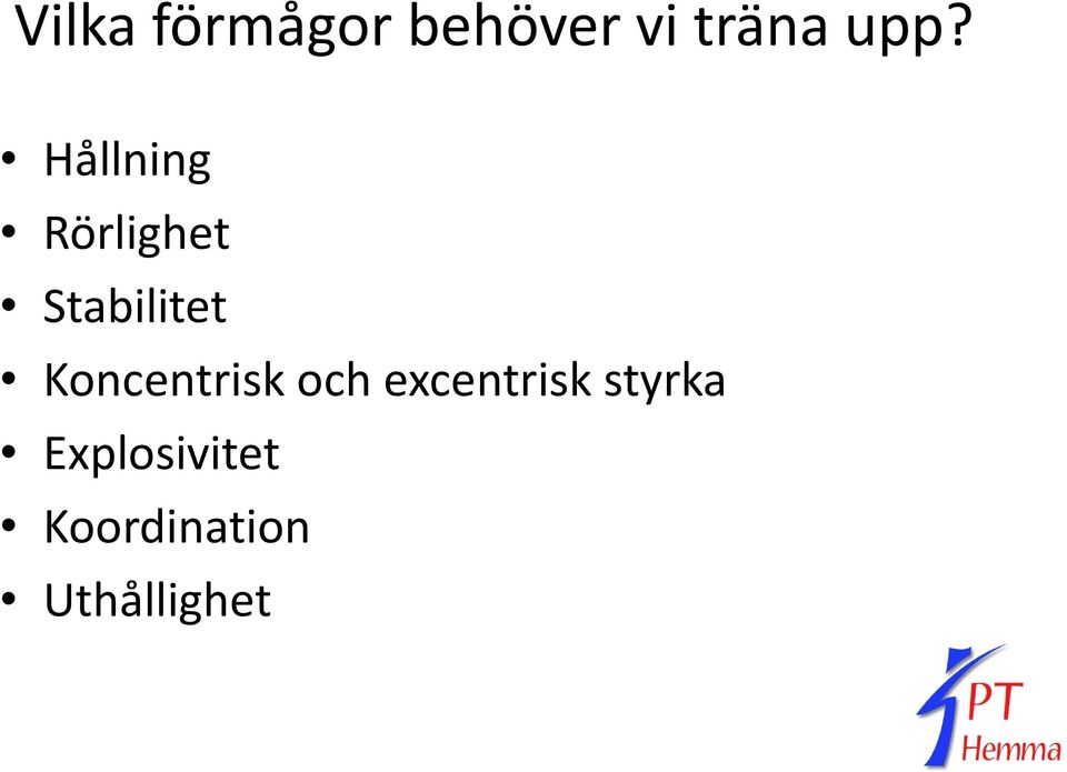 Koncentrisk och excentrisk styrka