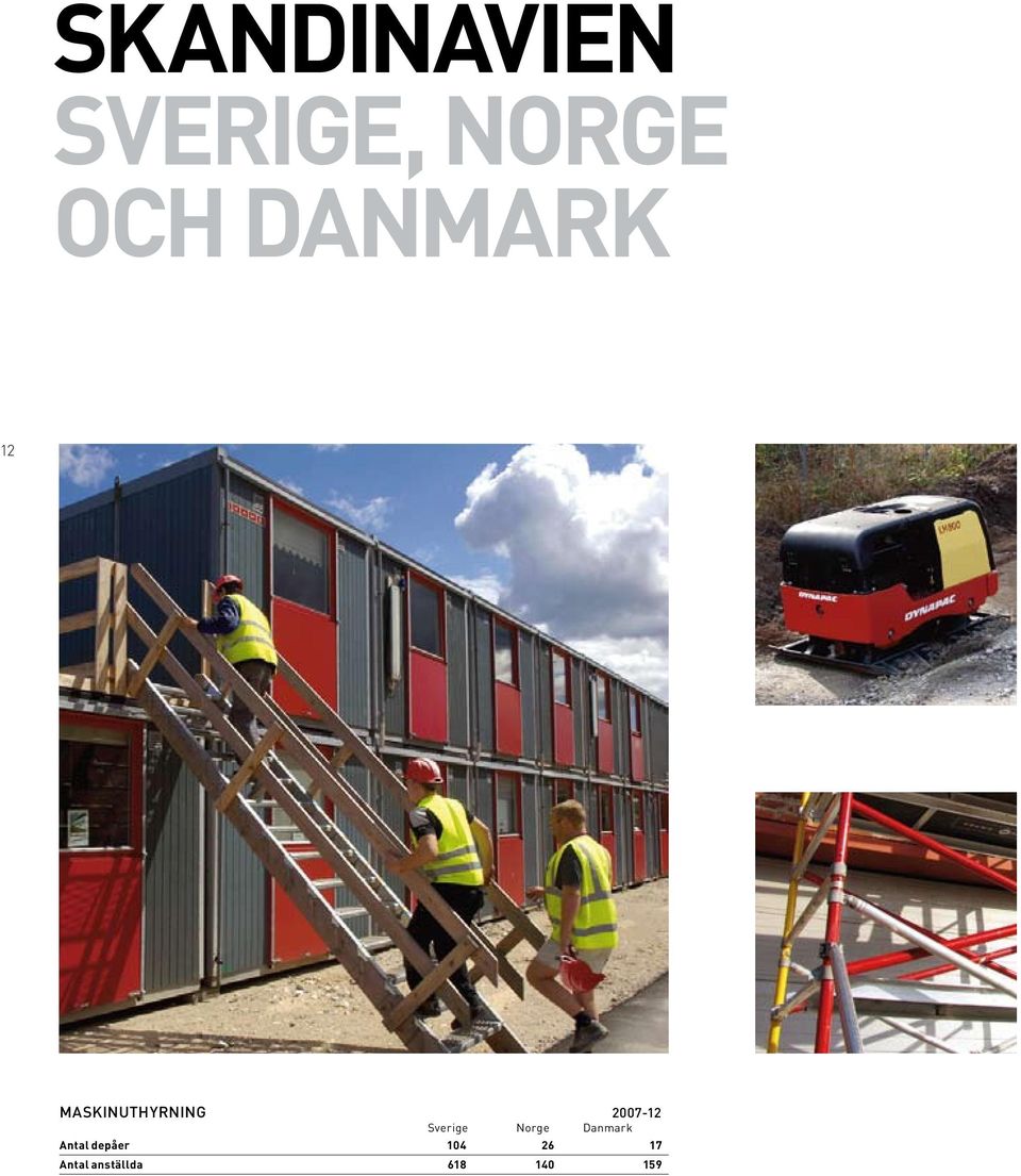 Sverige Norge Danmark Antal depåer