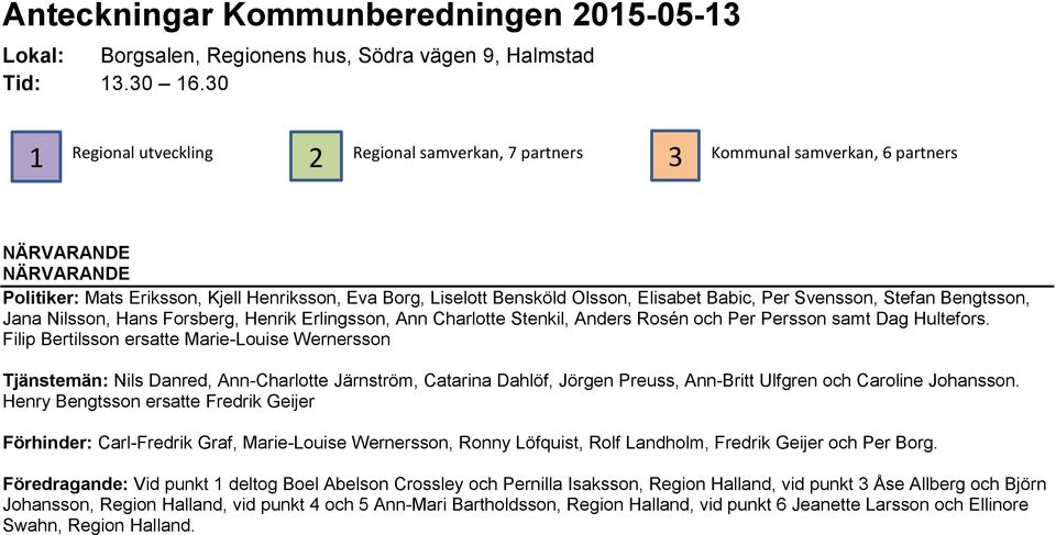 Elisabet Babic, Per Svensson, Stefan Bengtsson, Jana Nilsson, Hans Forsberg, Henrik Erlingsson, Ann Charlotte Stenkil, Anders Rosén och Per Persson samt Dag Hultefors.