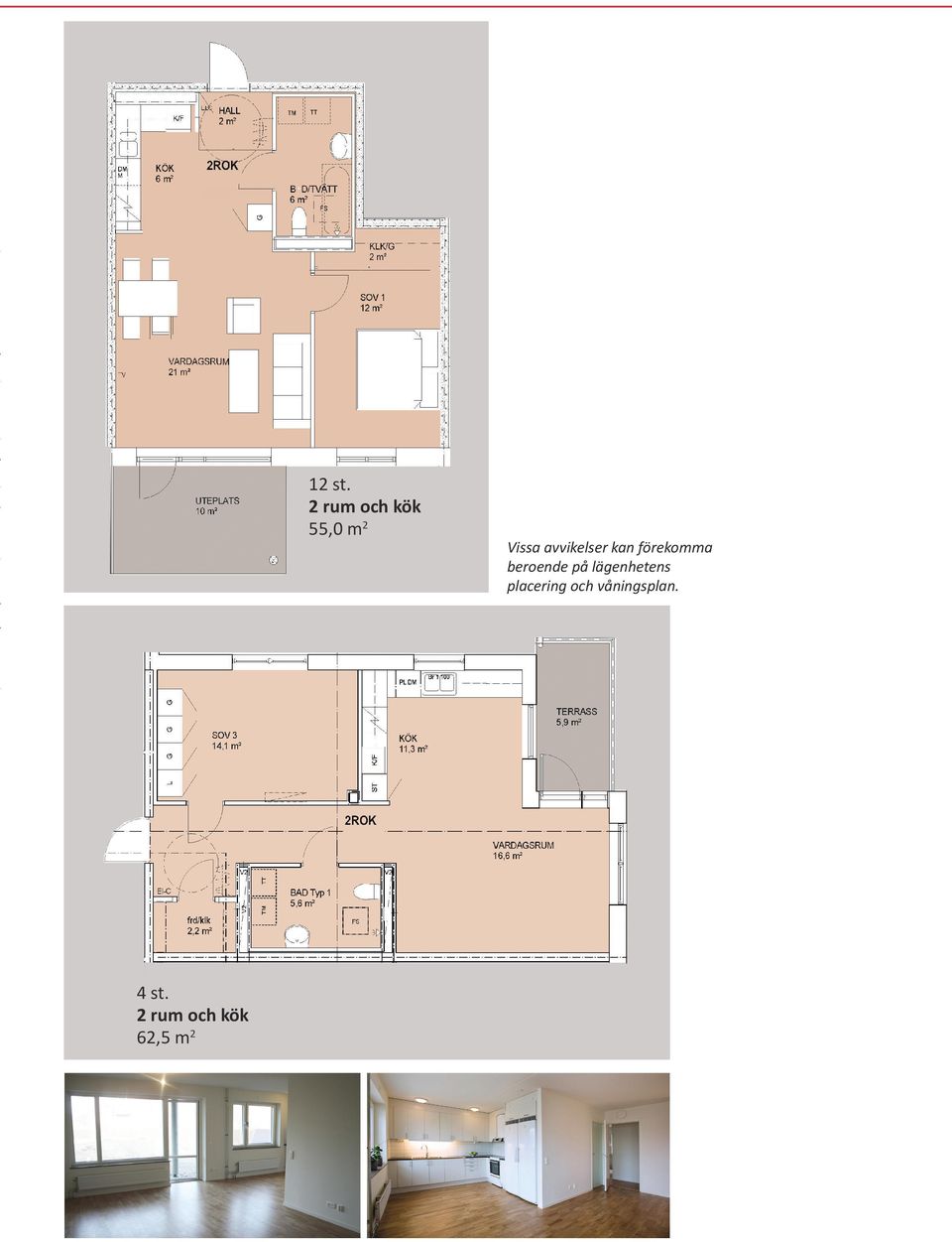 2 um och kök 55,0 m2 n - 4 st.