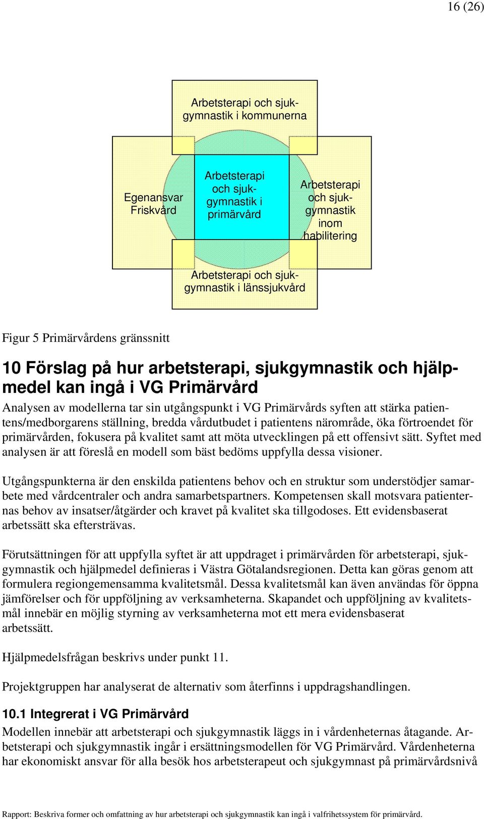 att stärka patientens/medborgarens ställning, bredda vårdutbudet i patientens närområde, öka förtroendet för primärvården, fokusera på kvalitet samt att möta utvecklingen på ett offensivt sätt.